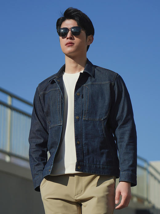 龙牙隐之飞骑牛仔翻领夹克 商品图3