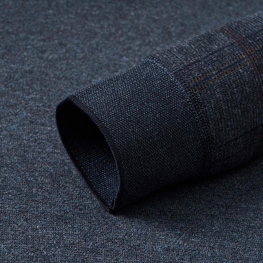 【一件过冬】罗蒙加绒保暖衬衫假两件针织衫男士百搭毛衣秋冬加绒衬衣 商品图5