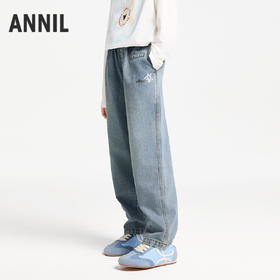 男女童牛仔单裤春季新款安奈儿童装EM516013
