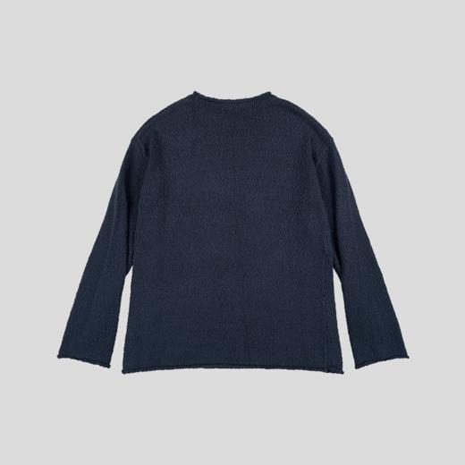 GOODBAI 916 slogan印花圆领镂空长袖针织衫 商品图4