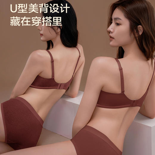 心选丨【新年鸿运】山茶花润肤美胸内衣裤套装 安可拉红礼盒装 桑蚕丝底裆内裤 保暖柔润 超立体水滴杯 商品图1