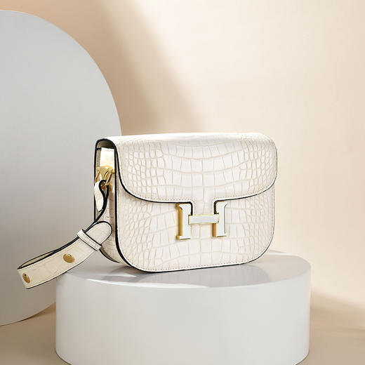 LS/路易施瓦布斜挎女包大气H扣小方包 商品图2