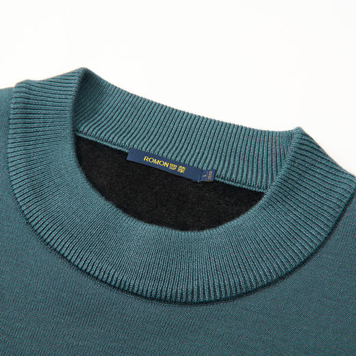 【加绒加厚】罗蒙仿丝光棉加绒毛衣男冬款加厚保暖针织衫男士针织衫 商品图6