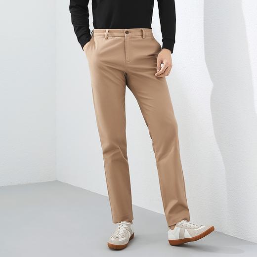 【新疆棉】柒牌直筒休闲裤男2024春季新款商务通勤百搭男士长裤子	126H72570 商品图1