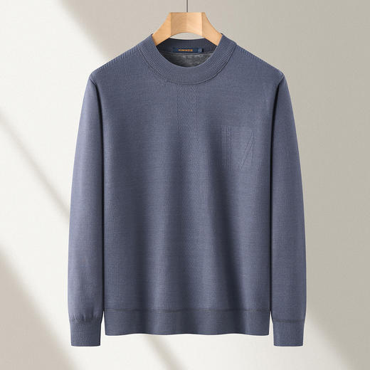 【一件过冬】罗蒙含羊毛加绒毛衣男冬款加厚针织衫保暖卫衣男士毛衣 商品图2
