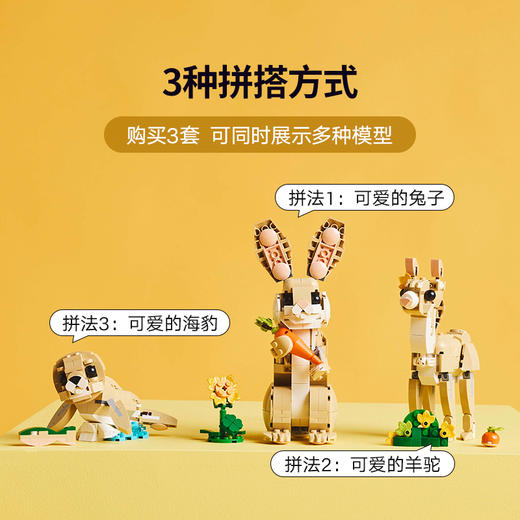 乐高 LEGO可爱的兔子LEGC31162 商品图4