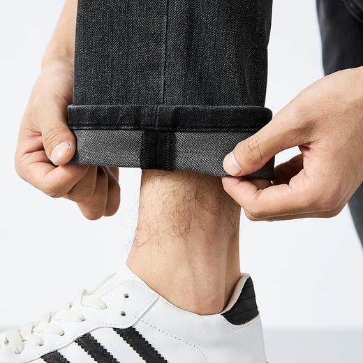 柒牌莱卡水洗牛仔长裤男2025春季新款时尚潮流休闲百搭男士直筒裤	128H70730 商品图2