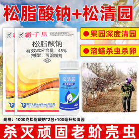 正品大鹏松脂酸钠松清园套餐果树柑橘树矢尖蚧粉介壳虫专用清园剂