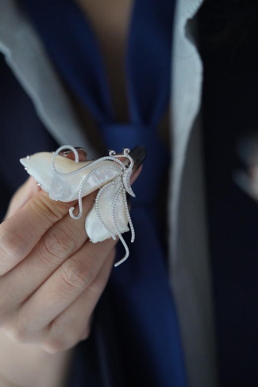 白贝母蝴蝶胸花 商品图3