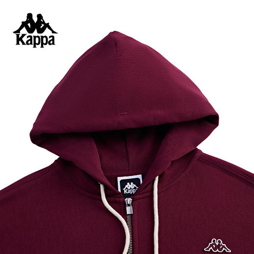 Kappa卡帕背靠背男款针织开身帽衫新款纯棉运动外套休闲开衫卫衣K0F12MK30 商品图2