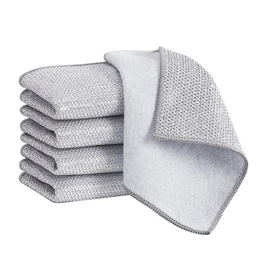 Maynos椰壳双面银丝洗碗布|一片=钢丝球+百洁布+木浆海绵，刷净家里锅碗瓢盆 商品图8