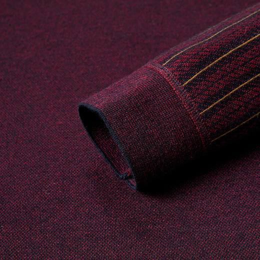 【加绒加厚】罗蒙含羊毛假两件衬衫领男士针织衫保暖毛衣假两件毛衫男 商品图7