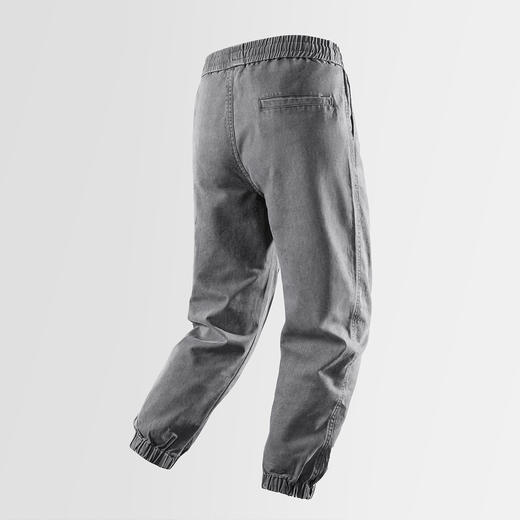 【100棉】罗蒙水洗棉拼接裤子男束脚运动休闲裤长裤工装裤男 商品图3