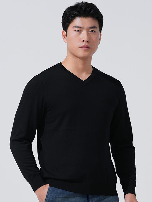 龙牙隐之云榕美丽诺羊毛圆领毛衣 商品图4