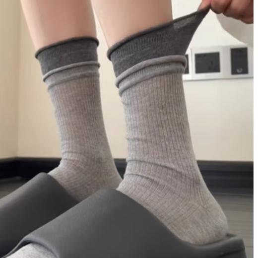 清仓捡漏LINCHAOZHANG  P2024254W 双层卷边袜 时尚套装 商品图0