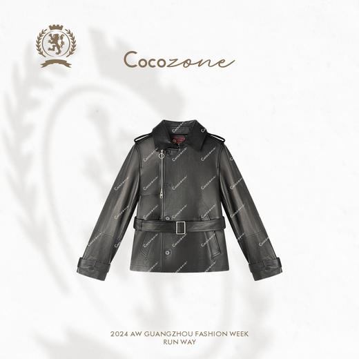 COCO ZONE “复古返潮” 英伦复古皮衣外套CC1C2298 商品图0