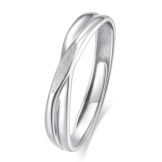 卡蒂罗/KADER 真爱邂逅情侣对戒 莫比乌斯环爱意交织可调节素圈一对 与你共赴爱河钟爱久久手饰 礼盒圣诞 商品图2