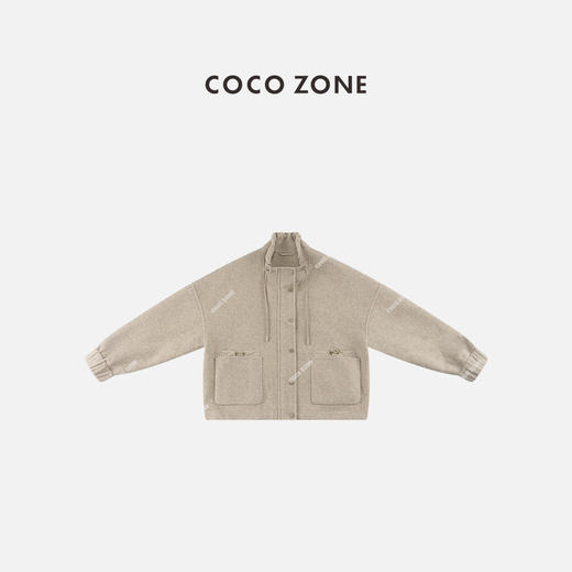COCO ZONE 秋冬小香风立领拉链外套/连帽马甲CC2D2659 商品图1