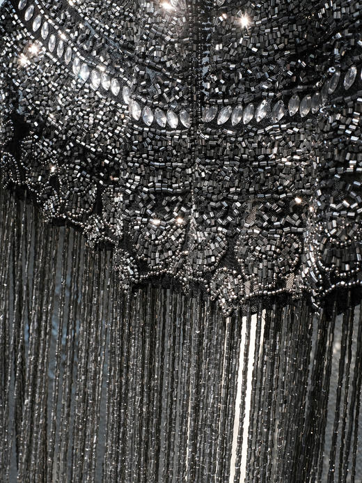 盛唐牡丹|银灰色串珠披肩 商品图9