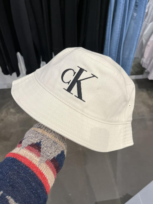 黑色补货啦！CK男女同款 牛仔布渔夫帽 版型超好显脸小 商品图3