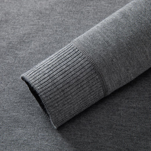 【含绵羊毛】罗蒙加绒加厚男士毛衣保暖舒适针织衫男假两件毛衣男 商品图8