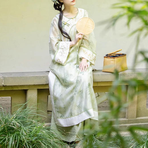 裁缝学苑AS398 国风禅意新中式长衫纸样吊带+半裙套装女装打版裁剪样板 商品图1