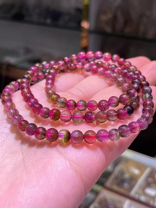 5mm-6mm多圈西瓜碧玺手串 商品图0