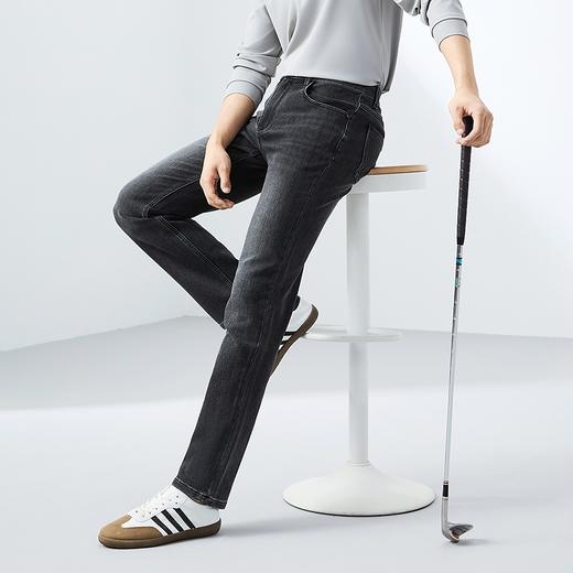 柒牌莱卡水洗牛仔长裤男2025春季新款时尚潮流休闲百搭男士直筒裤	128H70730 商品图1