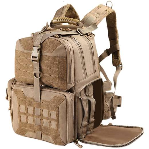 【多袋 多容量 MOLLE系统】户外登山旅行背包 含3个可单独拆卸配件包ds（dq） 商品图4