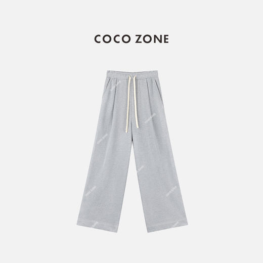COCO ZONE 100棉时尚简约松紧腰垂感休闲裤CC2C1646 商品图0