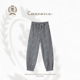COCO ZONE 秋冬松紧腰保暖束脚裤时尚简约休闲裤CC2C2281