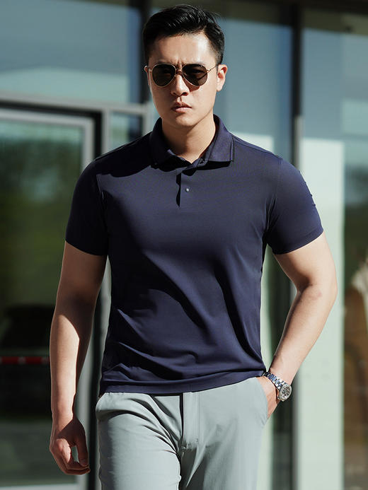 龙牙暗之沧浪MERYL凉感抗UV短袖POLO 商品图4