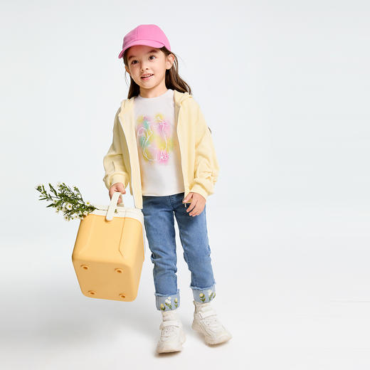 女童全腰牛仔长裤春季新款安奈儿童装实体店同款XG516544 商品图5