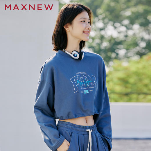 【卫衣】宽松休闲短款卫衣1P1222404 商品图0