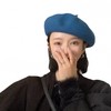 丁摩 羊毛贝雷帽女生冬季百搭蓓蕾帽日系文艺复古画家帽子4ZF-123004 商品缩略图4