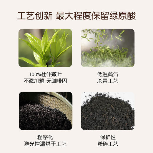 圃氏定律高绿原酸杜仲茶 高绿原酸代用茶135g（3g*45袋）  100%杜仲嫰叶 不含咖啡因 商品图2
