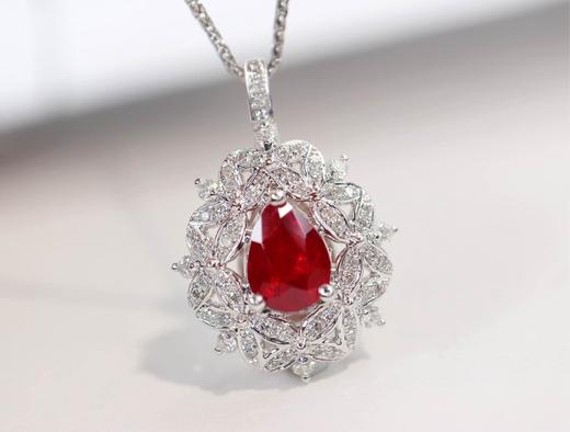 1ct刻面红宝石吊坠 商品图2
