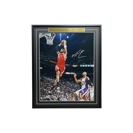 收藏系列 麦迪 火箭队 双手扣篮 亲笔签名照片 商品图0