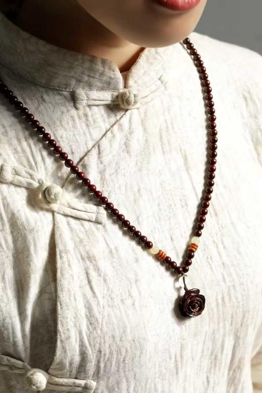 小叶紫檀原创【洛玫】手串6mm108颗 商品图8