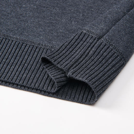 【含羊毛加绒加厚】罗蒙颗粒绒加绒polo衫男士保暖毛衣男毛衫 商品图8