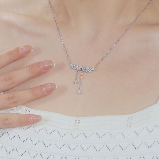 卡蒂罗/KADER 捕梦蝴蝶项链 接住招财的蝴蝶玄学！星光蝴蝶闪闪蝶舞轻奢小众流苏拼接链 甜美可爱 925银 商品图7