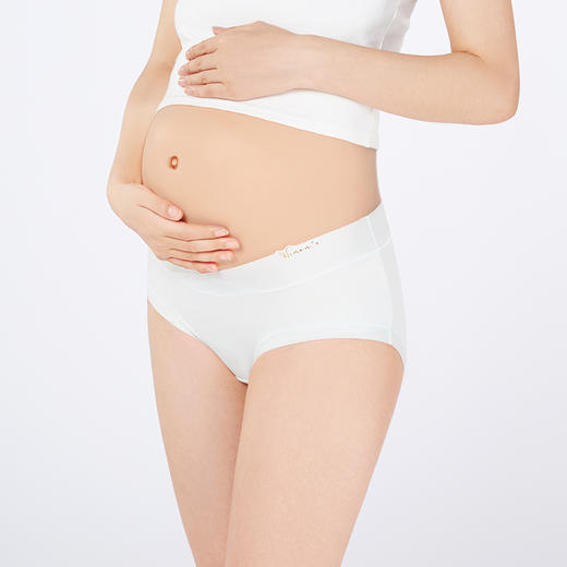 都市丽人孕妇裤系列莫代尔罗纹快乐妈咪三角裤LKH7A1 商品图1