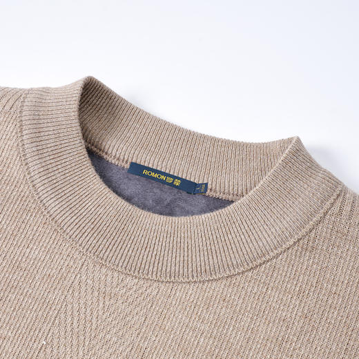 【一件过冬】罗蒙含羊毛加绒毛衣男冬款加厚针织衫保暖卫衣男士毛衣 商品图4