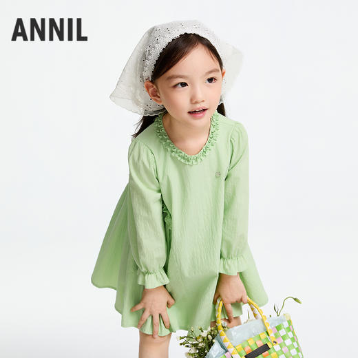 女童长袖连衣裙春季新款安奈儿童装实体店同款XG513513 商品图2