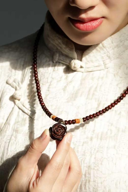 小叶紫檀原创【洛玫】手串6mm108颗 商品图7