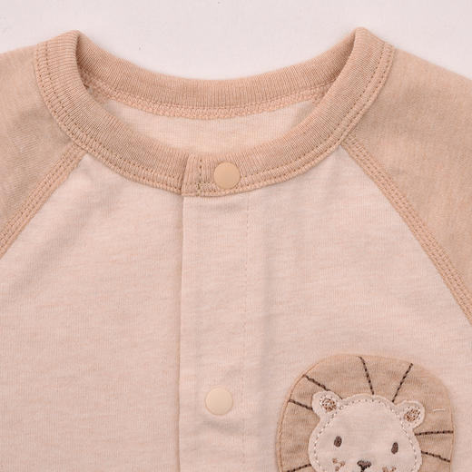 棉果果春秋季新疆彩棉纯棉哈衣爬服对开连体衣M101722199005 商品图1