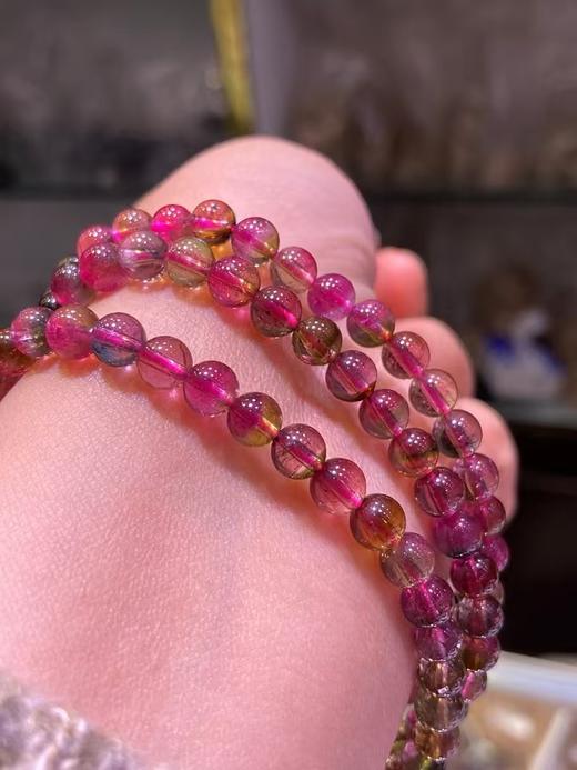 5mm-6mm多圈西瓜碧玺手串 商品图2