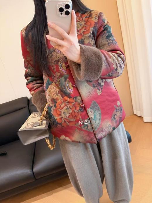 国风妈妈婆婆奶奶姥姥过年加绒加厚棉衣 商品图0