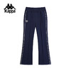 Kappa卡帕背靠背女款运动长裤复古喇叭裤新款修身裤子针织休闲裤K0F22AK03 商品缩略图0