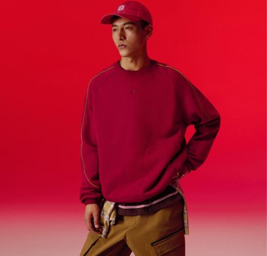 安德玛UA男子CNY中国新年高克重毛圈圆领上衣6006006-625 商品图1